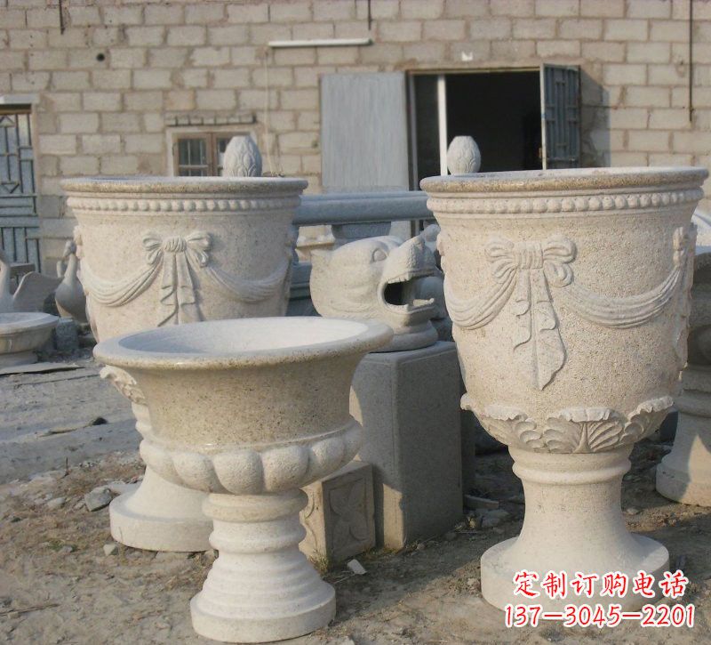廊坊经典欧式花盆石雕