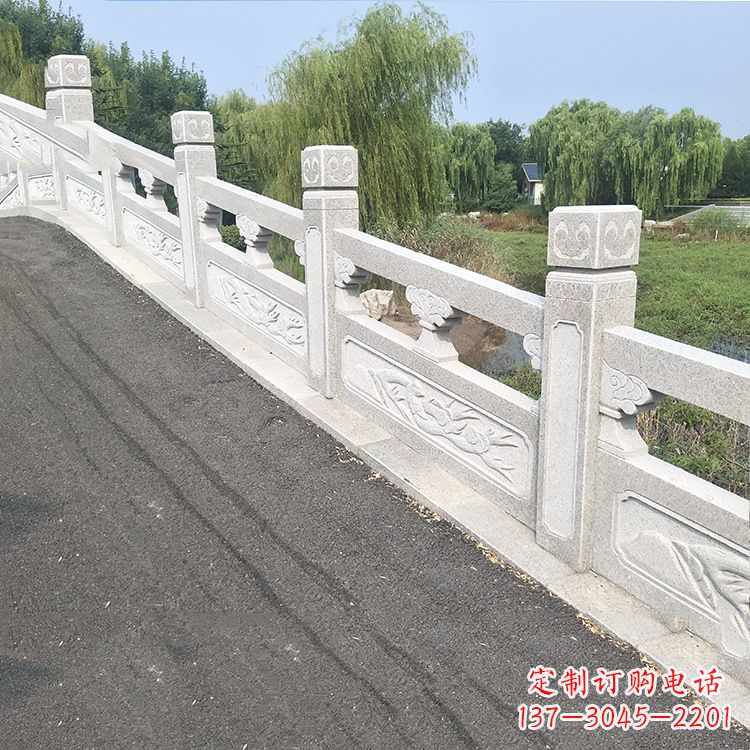 廊坊独特的大理石栏杆护栏雕塑,让公园更加精致