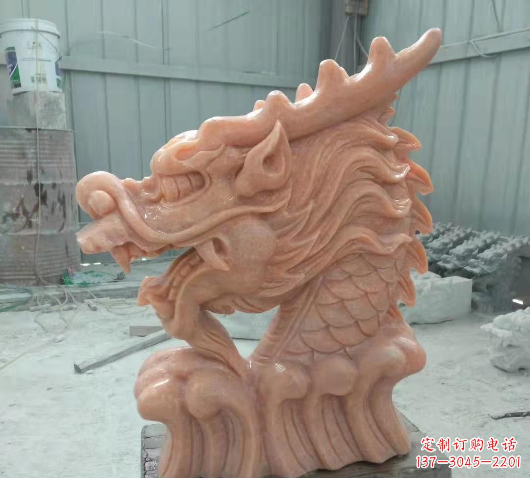 廊坊具有传统工艺特色的公园喷泉龙头石雕