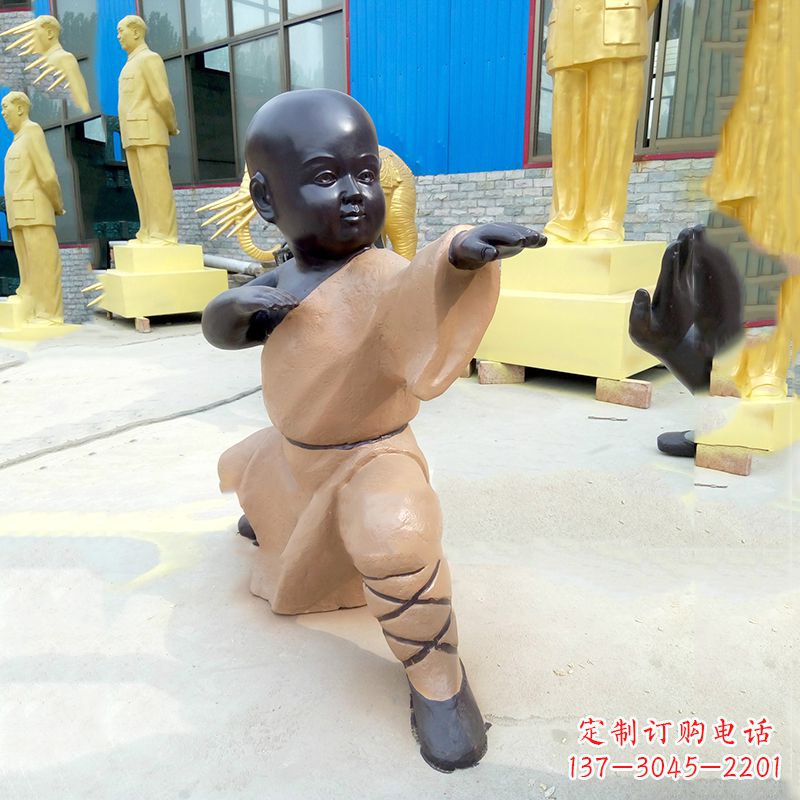 廊坊传承传统文化的绝佳礼品——“功夫小和尚”雕塑