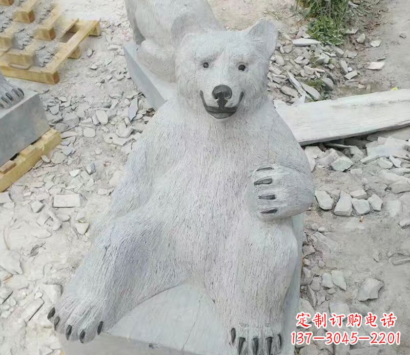 廊坊精美狗熊石雕
