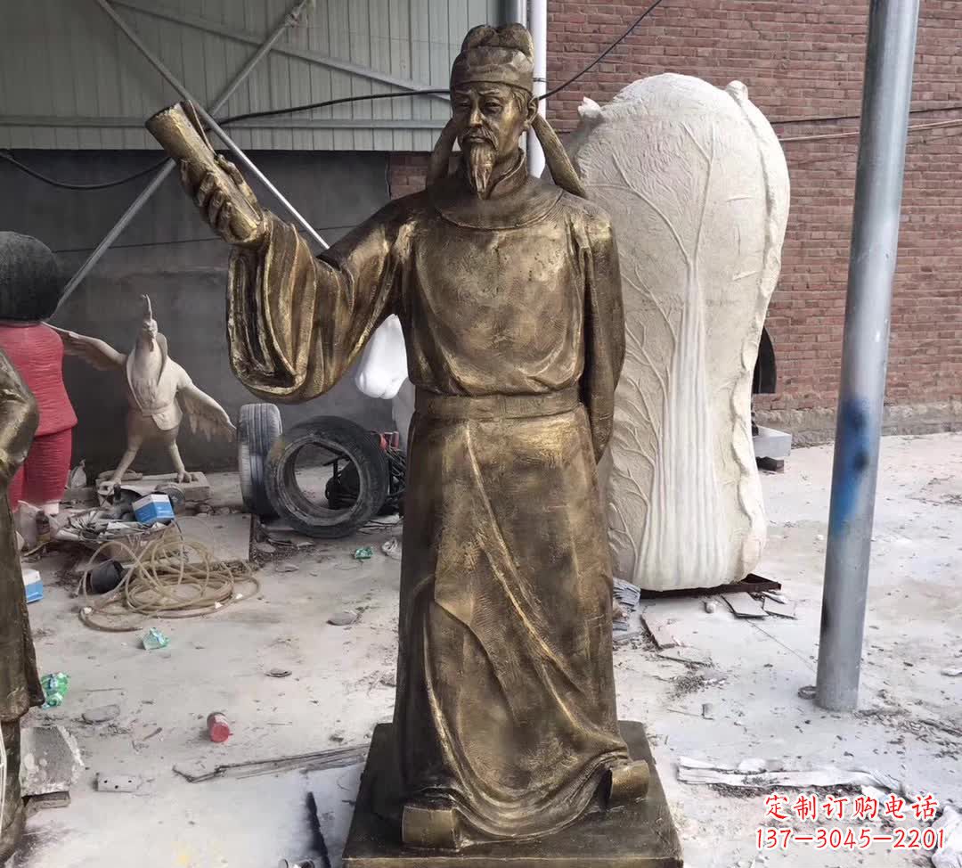 廊坊龙韵铜雕——歌颂古代大文豪李白