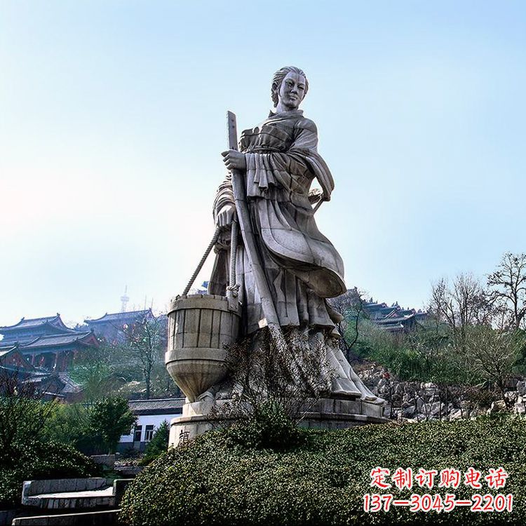 廊坊浪漫古典,文姜古装美女雕塑