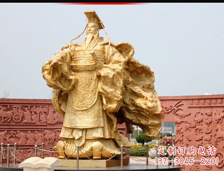 廊坊汉武帝铜雕,精致绝伦,彰显大汉尊贵