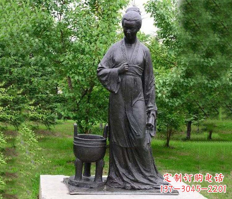 廊坊李清照铜雕-精致的传统艺术