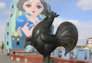 廊坊艺术精美的公鸡雕塑