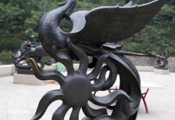 廊坊天四灵朱雀神鸟雕塑——象征希望的贵族精神