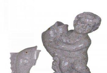 廊坊飘洒雕塑——公园景观石雕鱼喷泉