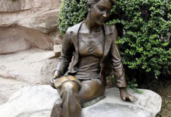 廊坊中领雕塑精美 静谧 的女人铜雕