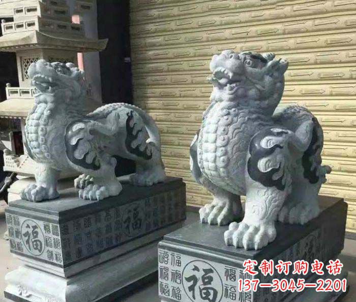 廊坊传承经典的古典貔貅石雕