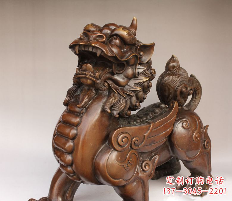 廊坊古代神兽貔貅铜雕