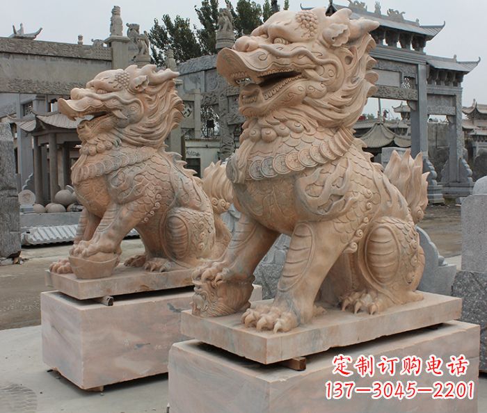 廊坊尊贵的古典麒麟雕塑