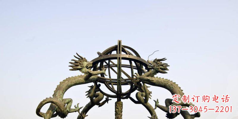 廊坊传承中国古代文化,浑天仪铜雕——让精致的往事重现