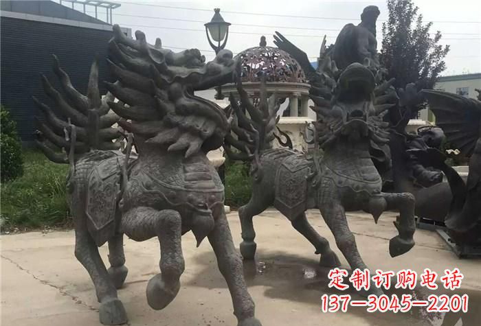 廊坊古代铜雕麒麟