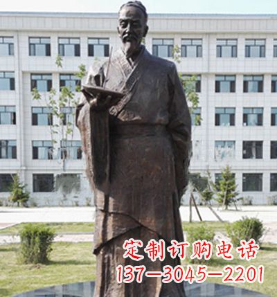 廊坊传承古代珍贵文化—祖冲之铜雕塑