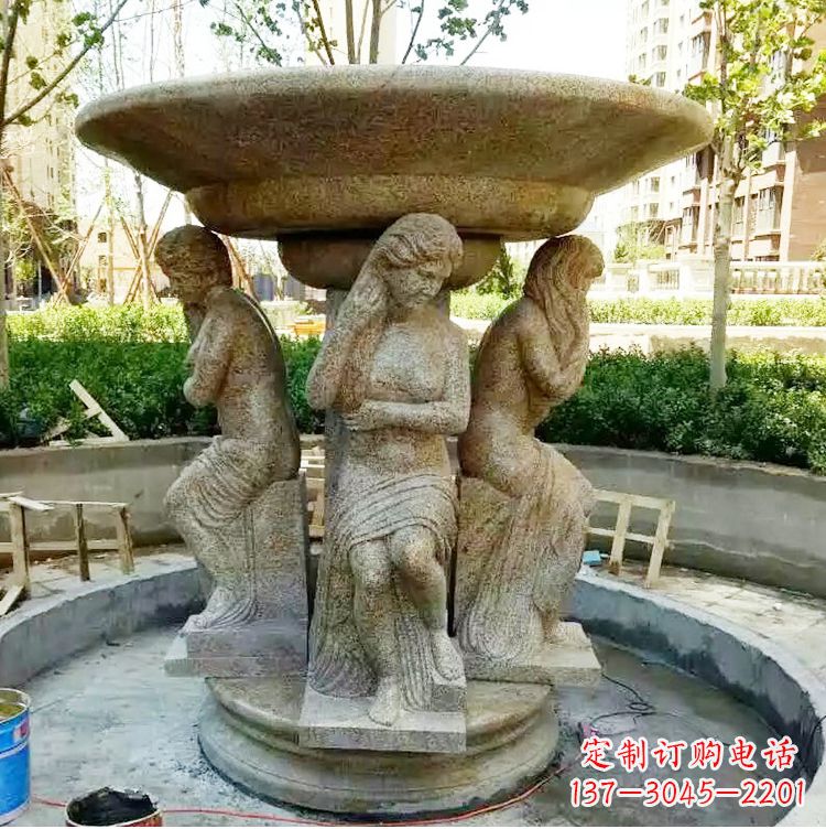 廊坊古典石雕喷泉精美雕塑