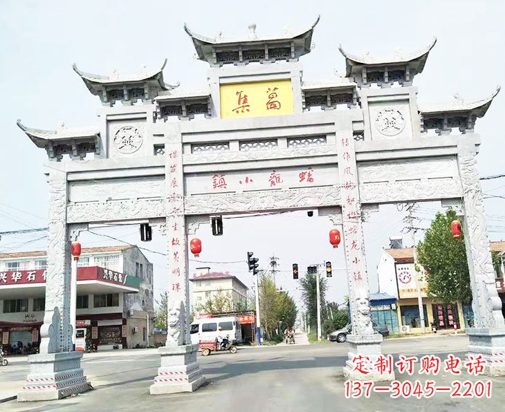 廊坊牌坊雕塑:传承古典文化,新的艺术精粹