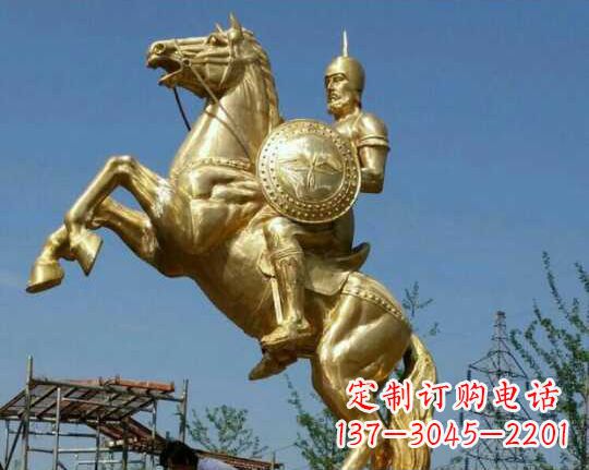 廊坊古罗马战士骑马铜雕——让你呈现最传统的骑士风采
