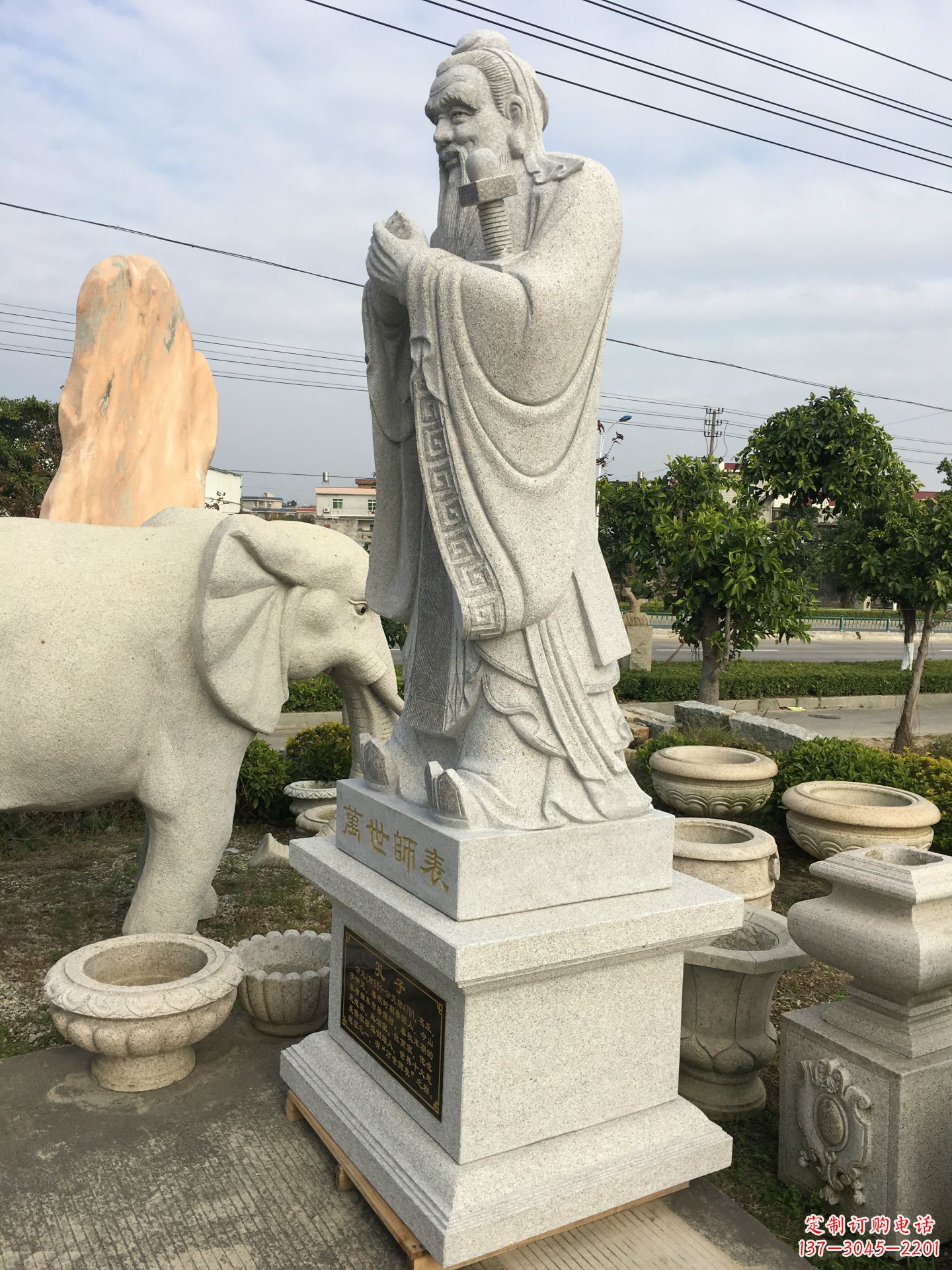 廊坊中领雕塑:孔子雕塑——传承中华文化精神