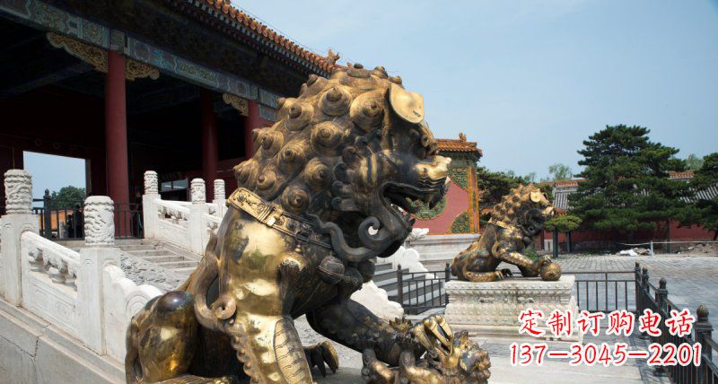 廊坊黄铜狮子雕塑——象征着永恒的力量