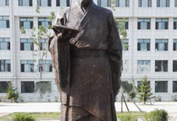 廊坊传承古代珍贵文化—祖冲之铜雕塑