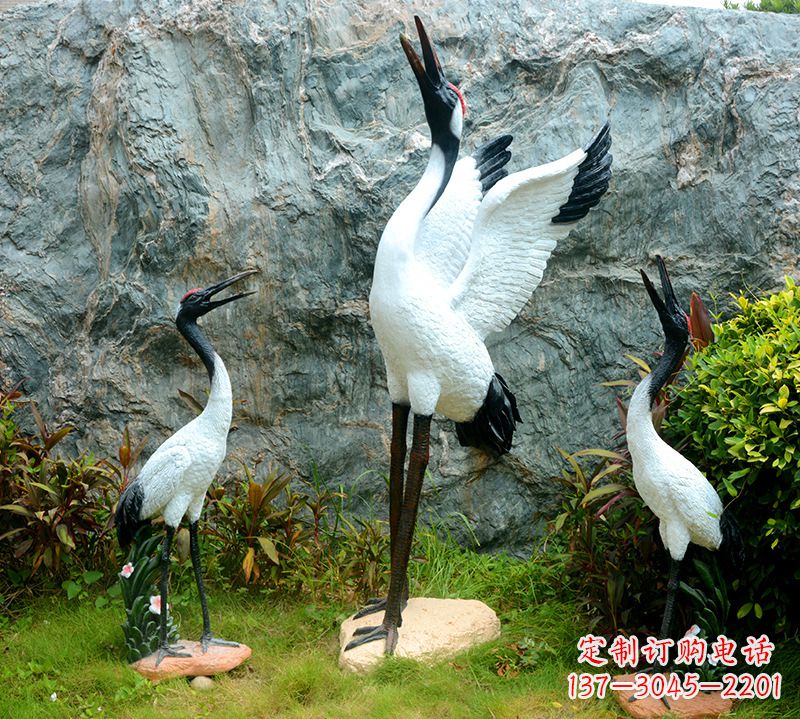 廊坊精致品质,故宫仙鹤雕塑