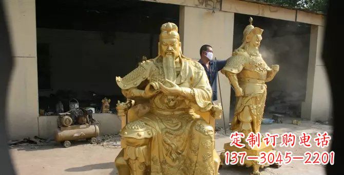 廊坊关帝武财神铜雕
