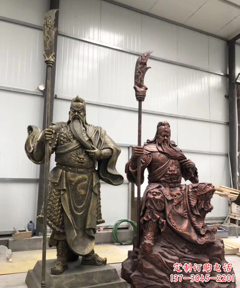 廊坊关公人物铜雕1