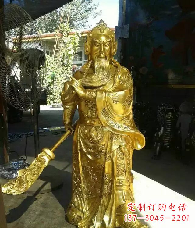廊坊关公提刀武财神铜雕