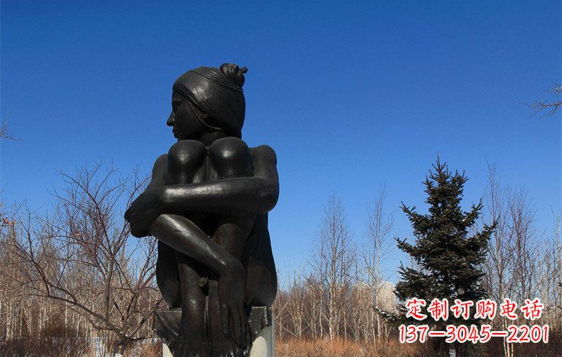 廊坊浪漫优雅的女孩铜雕