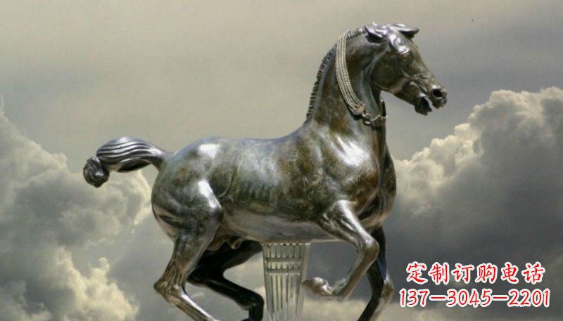 廊坊广场奔马景观铜雕