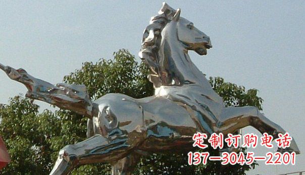 廊坊精美不锈钢奔马雕塑