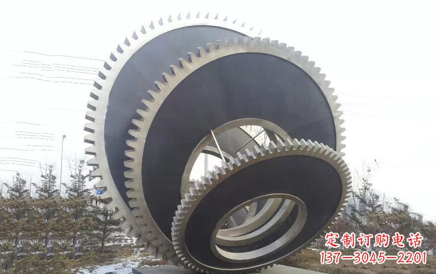 廊坊大型不锈钢齿轮雕塑