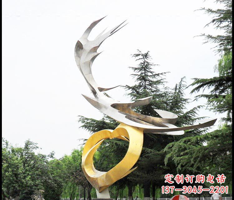 廊坊典雅凤凰抽象雕塑