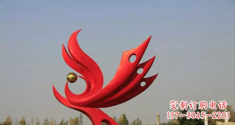 廊坊不锈钢手工凤凰雕塑