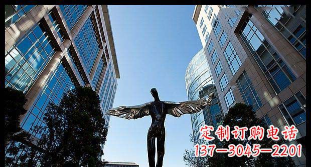 廊坊精美不锈钢抽象天使雕塑