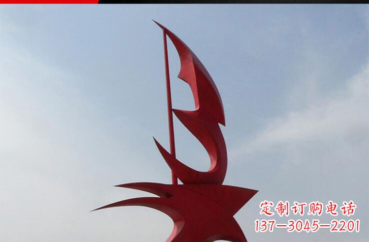 廊坊广场不锈钢船帆景观雕塑