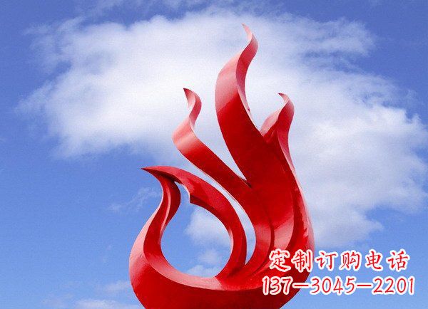 廊坊广场不锈钢凤凰雕塑 (2)