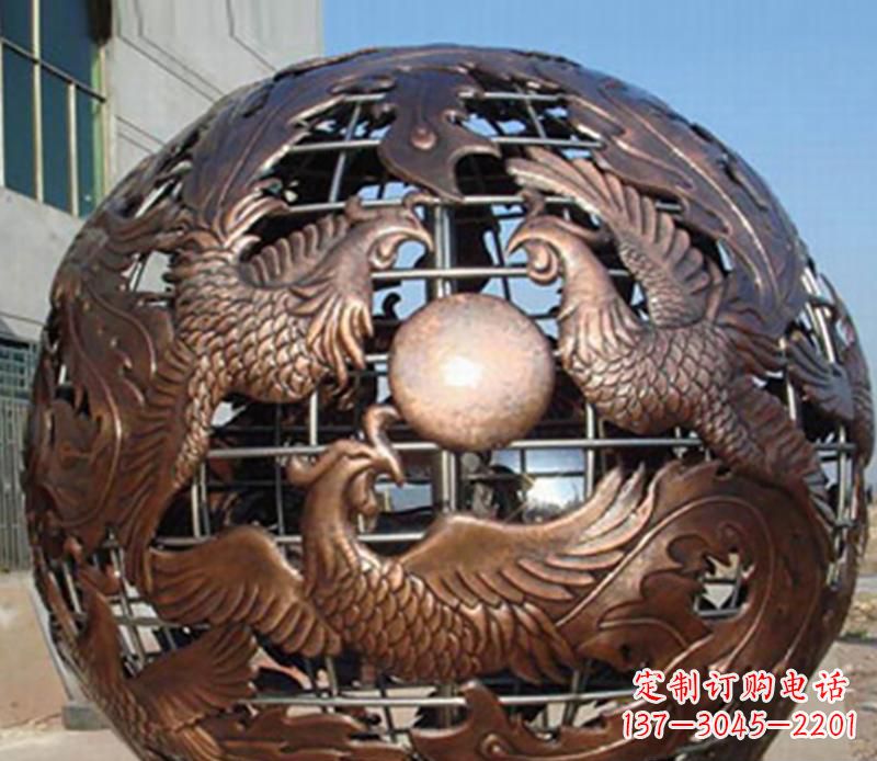 廊坊中领雕塑定制经典龙凤雕塑;