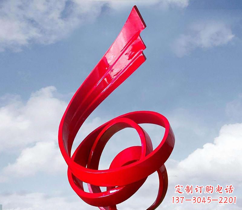廊坊中领雕塑为您定制翅膀抽象雕塑