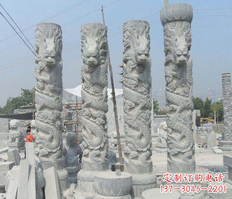 廊坊中领雕塑龙柱雕塑,历久弥新