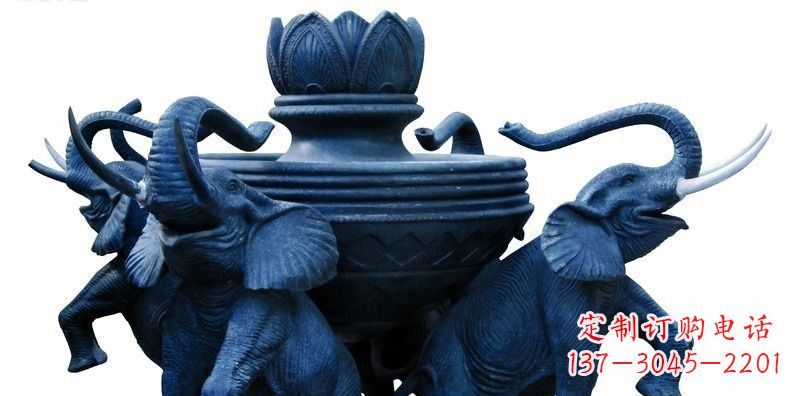 廊坊中领雕塑:艺术大象铜雕