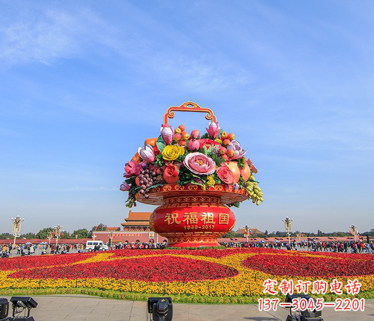 廊坊大型不锈钢花篮雕塑,艺术缔造美好景观