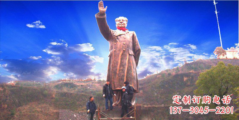 廊坊大型毛主席伟人铜雕