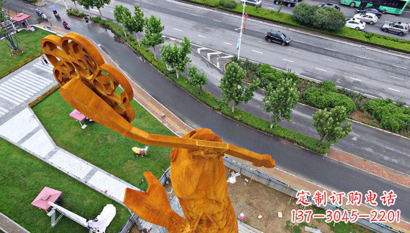 廊坊钥匙象征,情感绽放——中领雕塑精制铜钥匙雕塑
