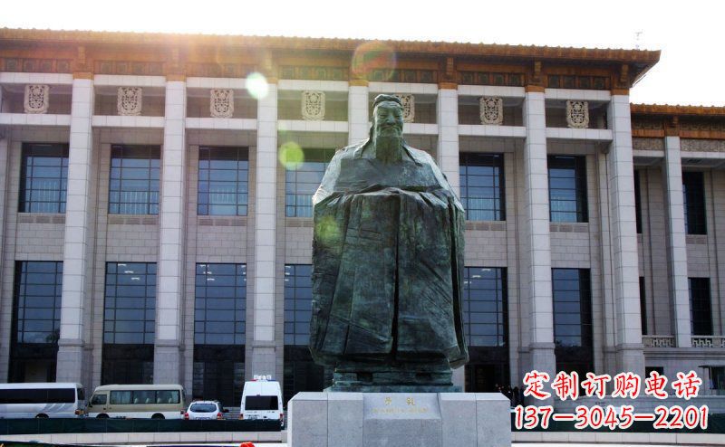 廊坊传承中国传统文化的孔子雕塑