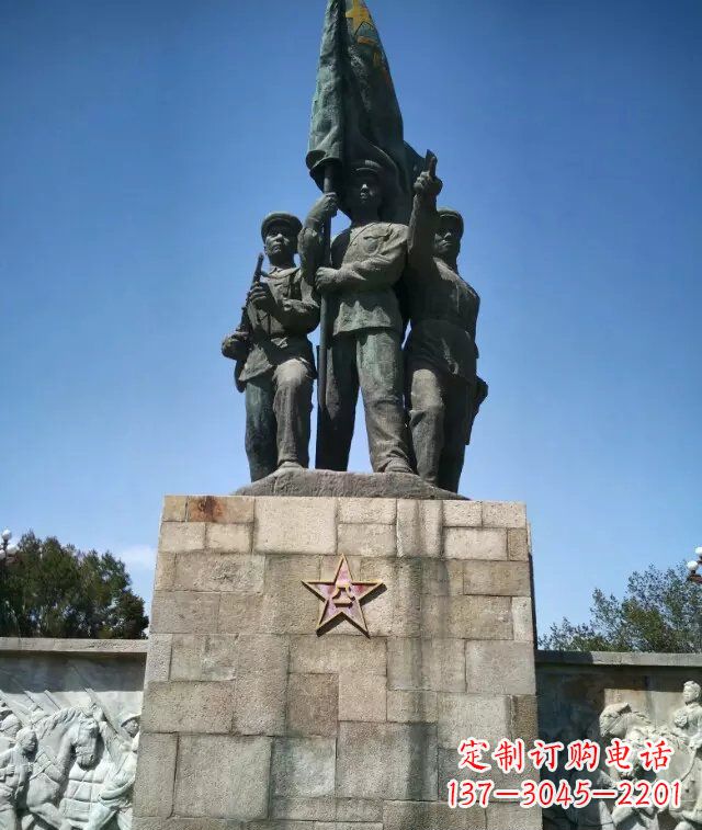 廊坊广场革命战士纪念铜雕