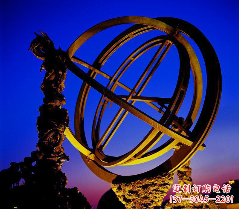 廊坊浑天仪雕塑——精准把握古代天文文化