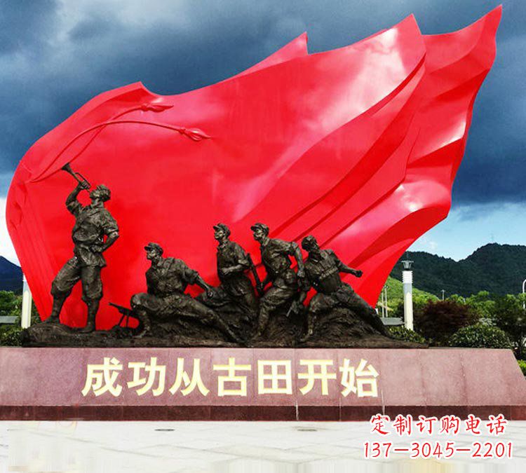 廊坊专业打造精美战士铜雕