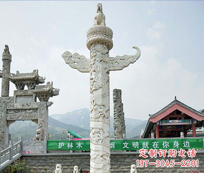 廊坊广场景观大理石华表石雕